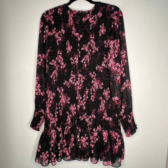 Misa Floral Smocked Mini Dress Size XL - Picture 6 of 9